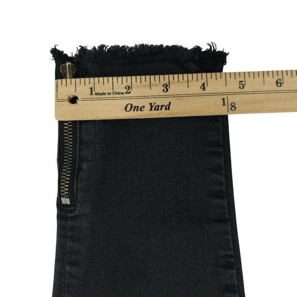 KanCan Ankle Zip Mid Rise Jeans Womens Size 27 Black Stretch Skinny Denim - Picture 6 of 15